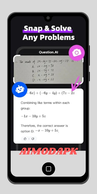 take a snap from a problem and get solution instantly.