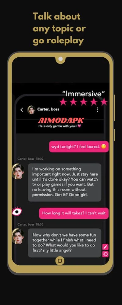talk about any topic or roleplay with candy ai mod apk.