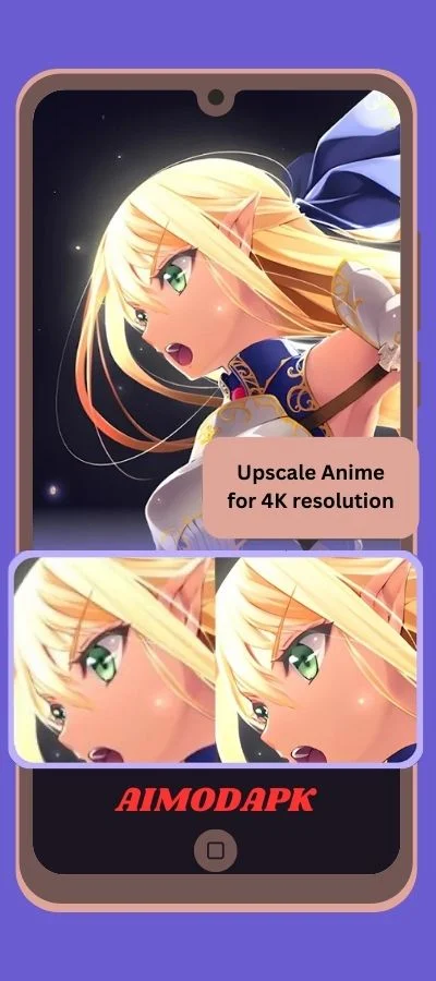 AI Enlarger can upscale anime for 4k resolution
