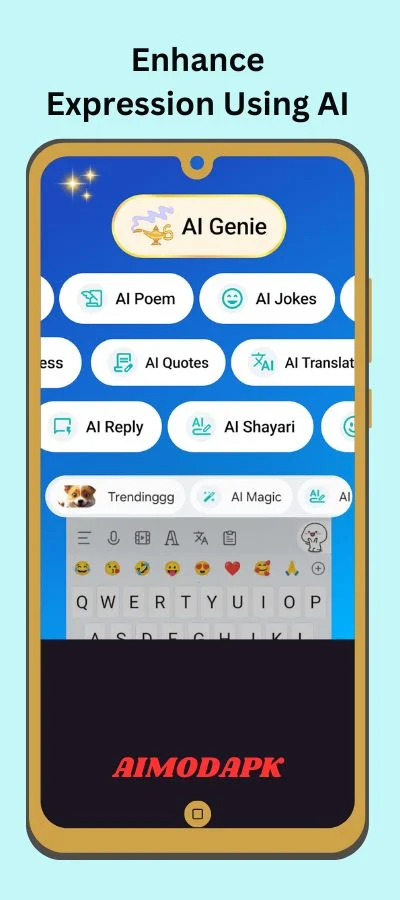 you can enhance your expressions of words using AI.