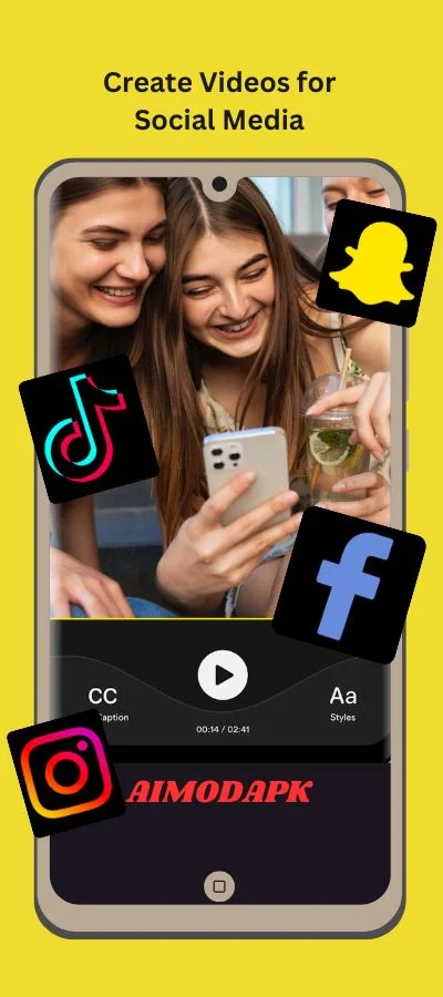 Create videos for social media platforms and get more reach with AI generated Captions