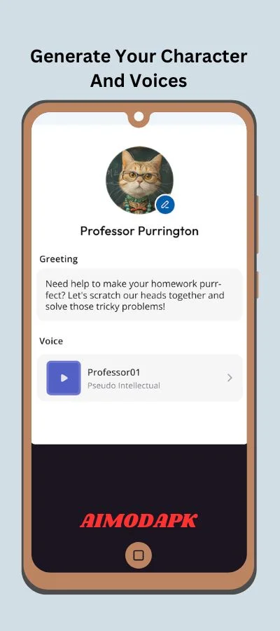 Generate your own ai character and voice