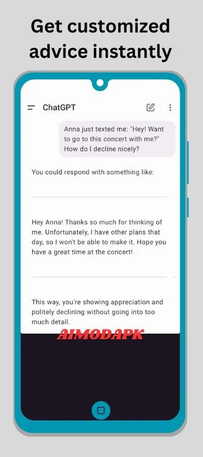 get a customized advice instantly