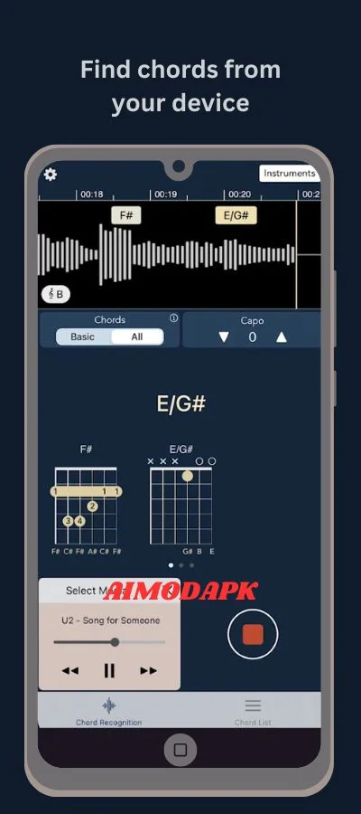 just use your device to find chords