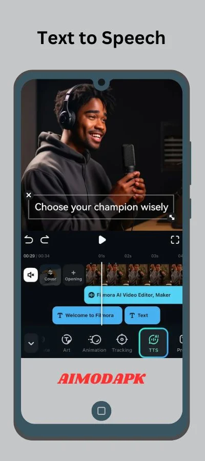 Filmora ai text to speech