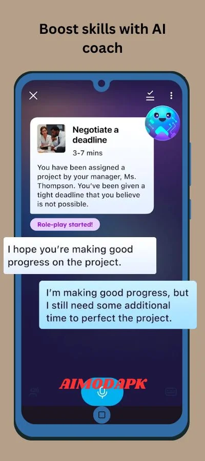 with the help of your AI coach, boost your skills