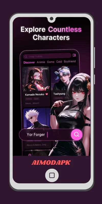 polybuzz ai mod apk have countless chatbot characters toa chat with.