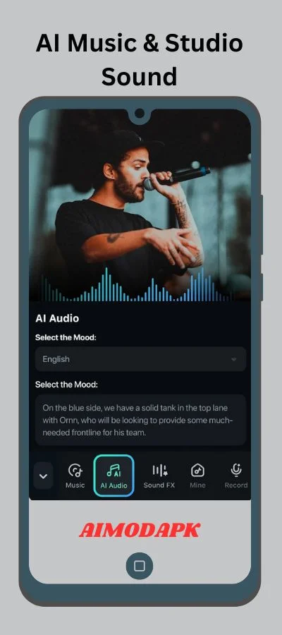 filmora ai music and studio sound