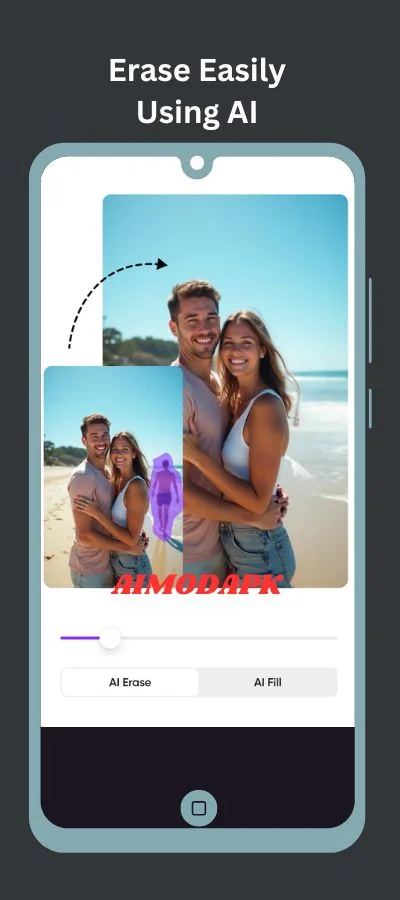 you ca erase anything from the background