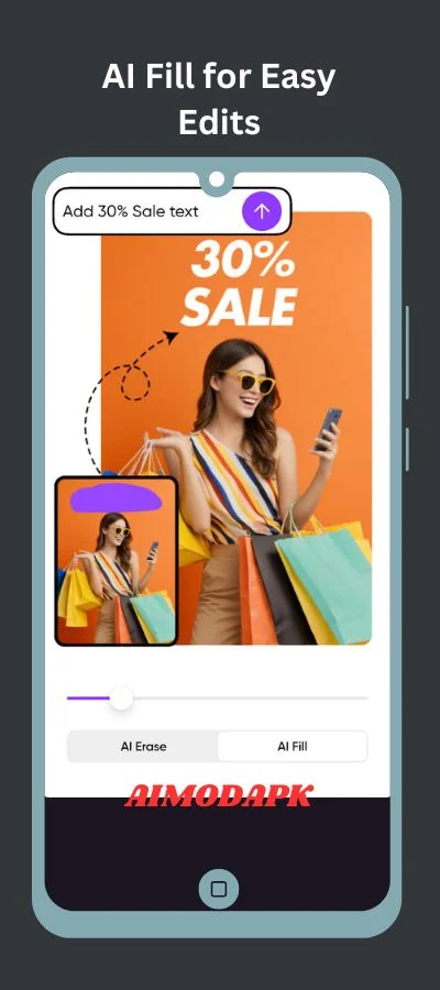 With the help of ai, fill missing places in ads using AI.