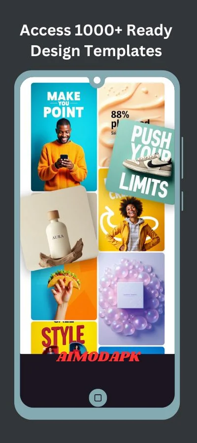 you get access to 1000+ ready design templates.