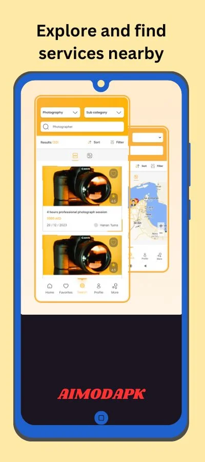 Explore and find services nearby.