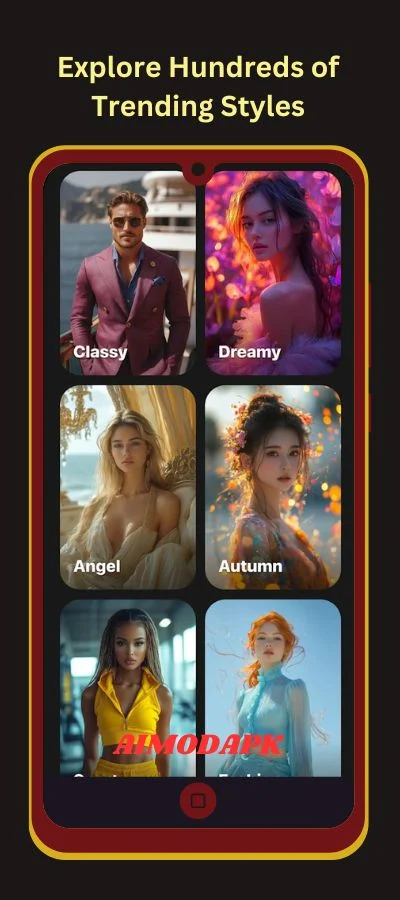 Almost every trending style is available in the photify including classy, dreamy, angel, autumn and many more styles!