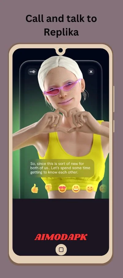 You can call and talk to Replika AI