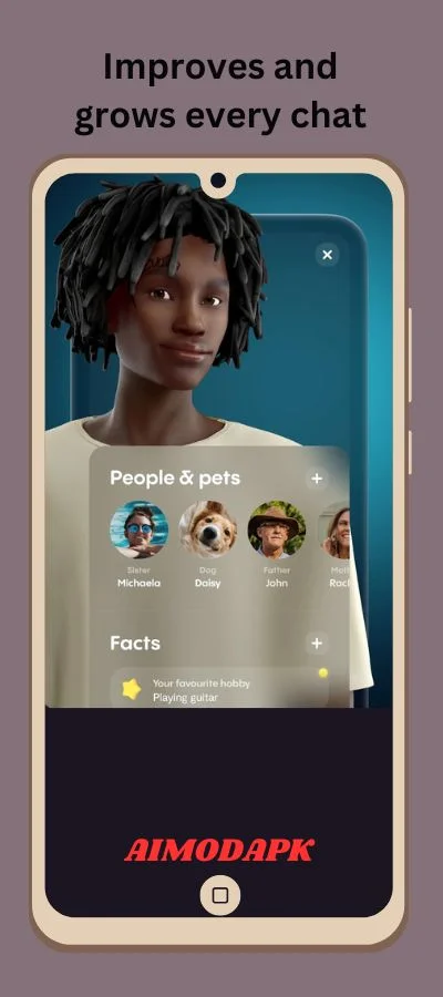 the more you chat, the more Replika AI improves!