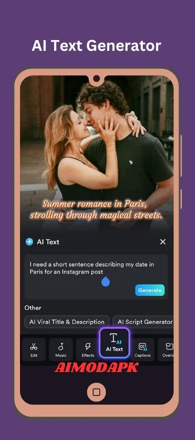 Shotcut AI Text Generator