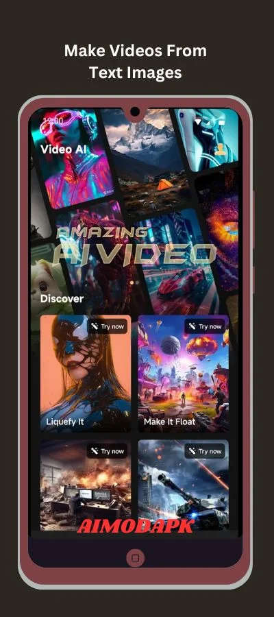 create videos using text images