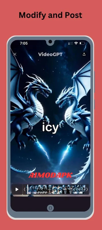 modify and post instantly with the help of Video GPT mod apk